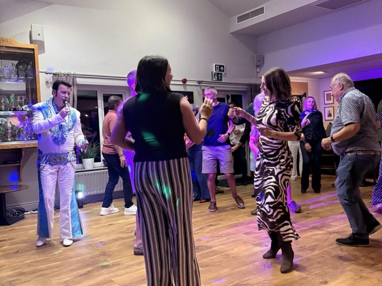 Sean as Elvis Presley performing live at a tribute night